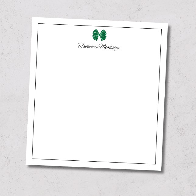 Bottle Green Bow Border Script Custom Name Script Notepad (Creator Uploaded)