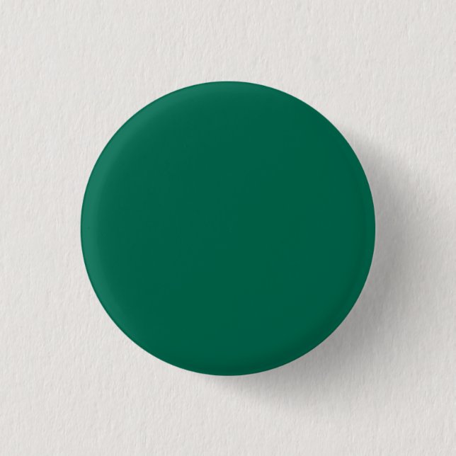 Bottle green (solid colour)  1 inch round button (Front)