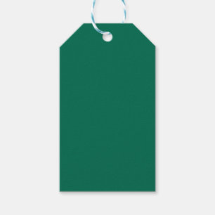 Bottle Green Solid Colour Gift Tags