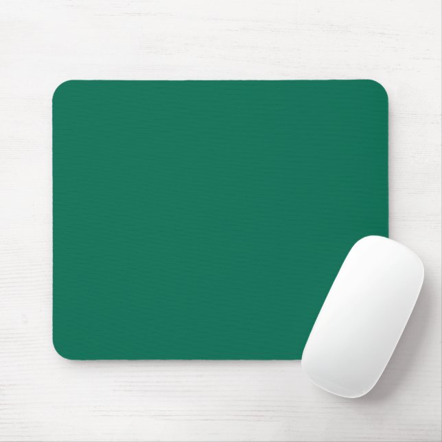 Bottle green (solid colour)  mouse pad (With Mouse)