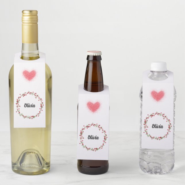 Bottle Hanger Tags - Olivia (In Situ)