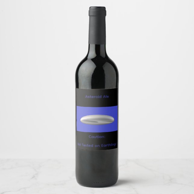 Bottle Label for UFO Party (Front)