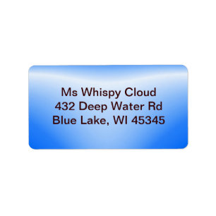 Bottle Neck blue ~ label