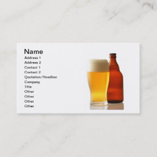 Bottle of Beer Business Card