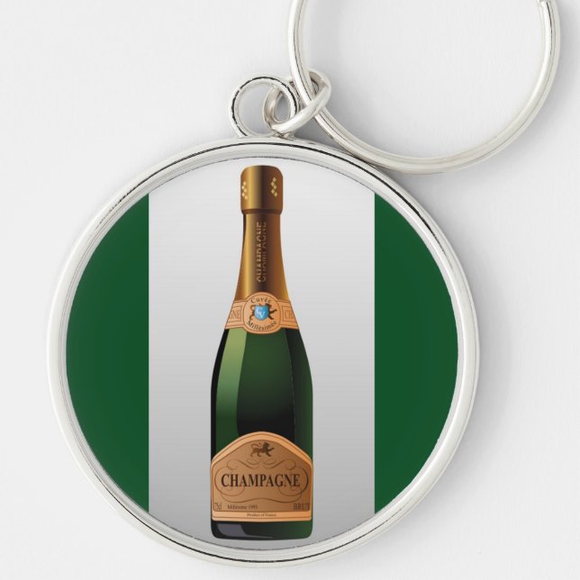 BOTTLE OF CHAMPAGNE KEYCHAIN (Front)