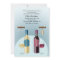 Bottle of Red and White Wine Invitation
