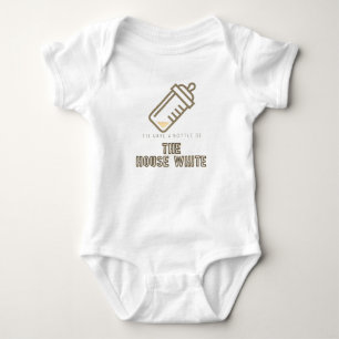 Bottle of the House White Baby Bodysuit