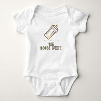 Bottle of the House White Baby Bodysuit