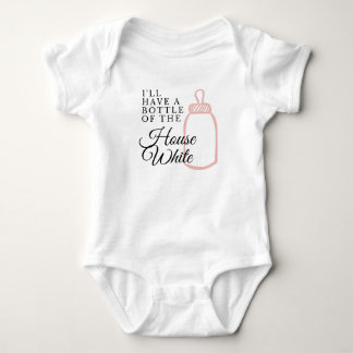 Bottle Of The House White Funny Boy Girl Baby Bodysuit
