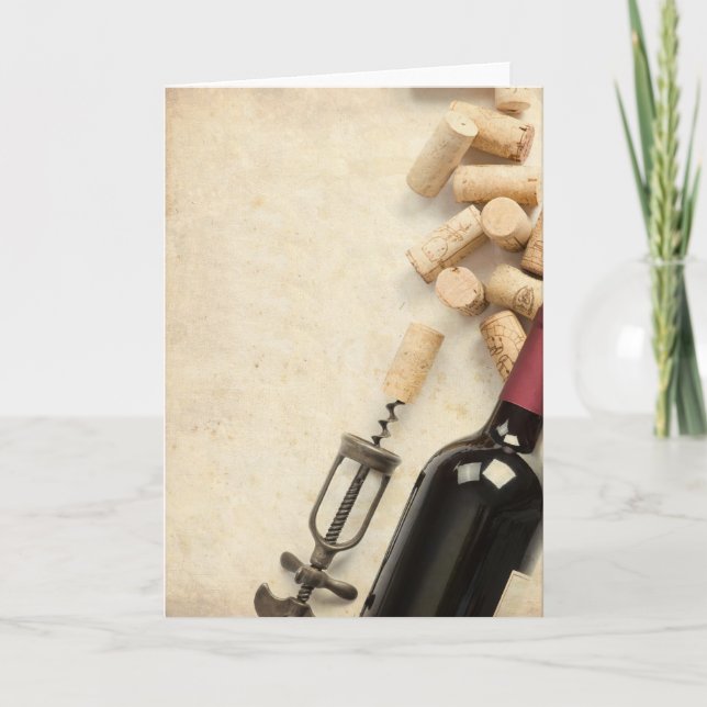 Bottle of Wine Card (Front)