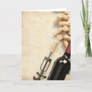 Bottle of Wine Card