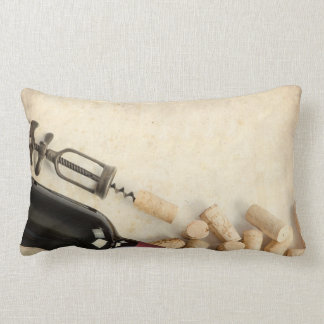 Bottle of Wine Lumbar Pillow