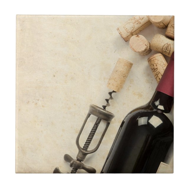 Bottle of Wine Tile (Front)