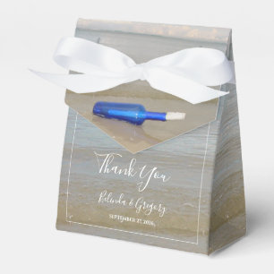 Bottle On Beach Sand Wedding Favor Box