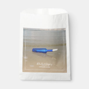 Bottle On Beach Sand Wedding Favour Bag