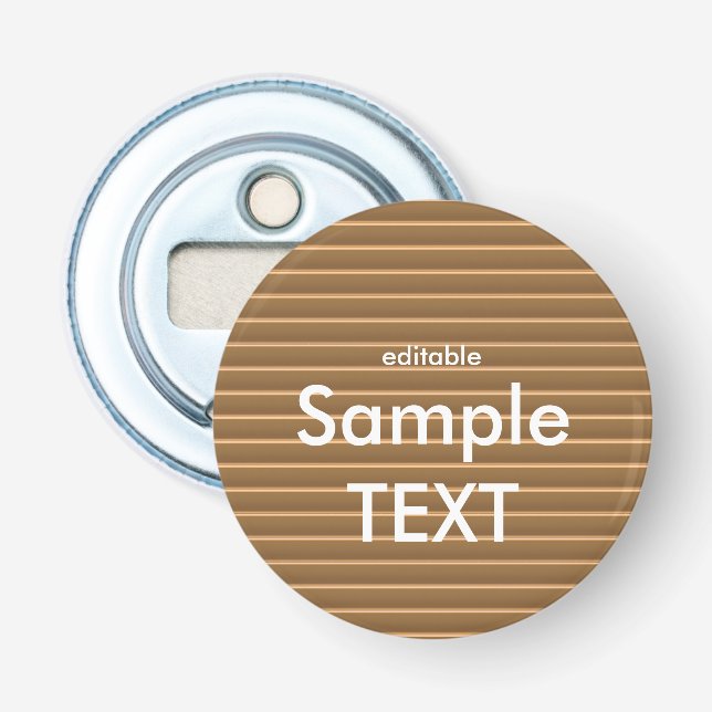 Bottle Opener  Customize this magnet-backed bottle (Front)
