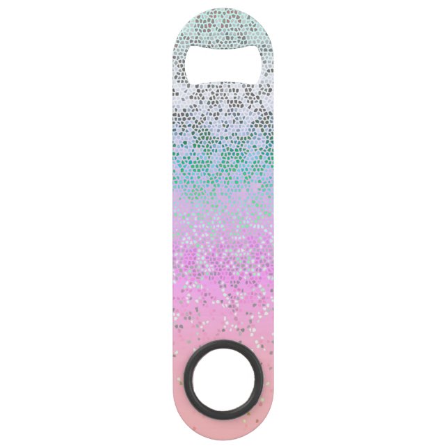 Bottle Opener Glitter Star Dust Bar Key (Front)