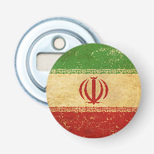 Bottle Opener Iran Flag Vintage Design