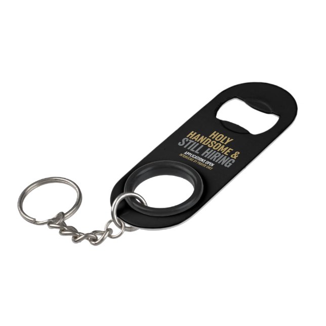 Bottle Opener Keychain For Single Christian Men Keychain Bottle Opener (Front Angled)