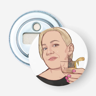 Bottle Opener & Magnet - WHITE