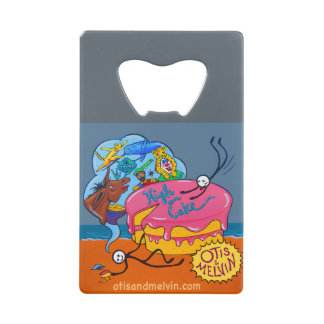 Bottle Opener - Otis and Melvin, High on Cake Credit Card Bottle Opener