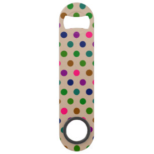 Bottle Opener Polka Dots Bar Key