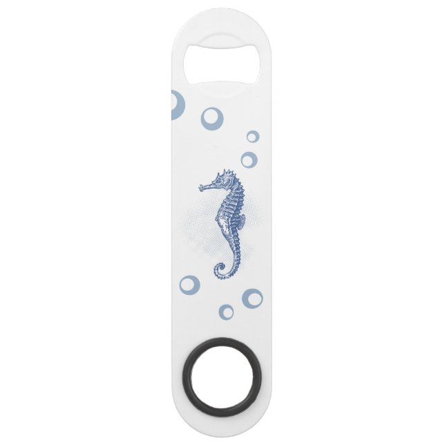 Bottle Opener Seahorse Ocean Beach Water Vacation Bar Key (Front)