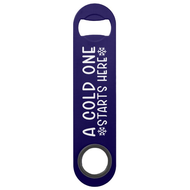 Bottle Opener with a Quote (Customisable) Bar Key (Front)