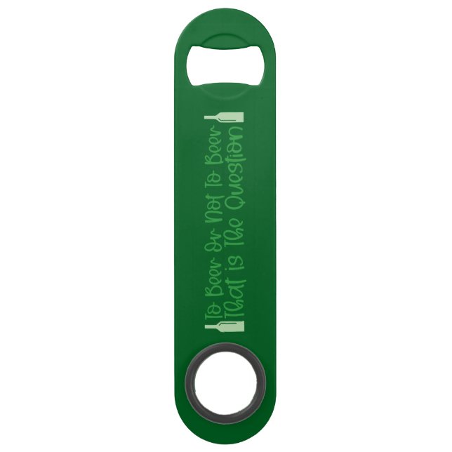 Bottle Opener with a Quote (Customisable) Bar Key (Front)