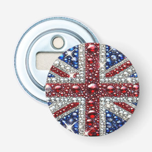 Bottle opener with British Colours Design