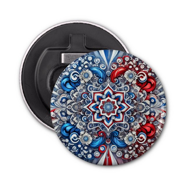 Bottle opener with French Colours Design (Front)