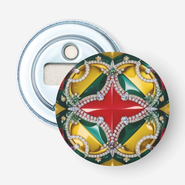 Bottle opener with Los Angeles Colours Design (Front)