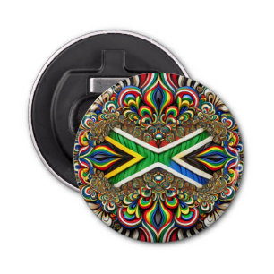 Bottle opener with South African Colours Design