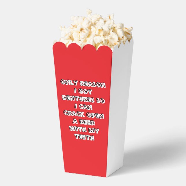 Bottle Opening Teeth Favor Box (Popped)