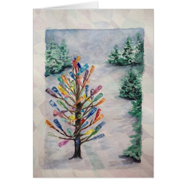 "Bottle Tree" blank card (Front)