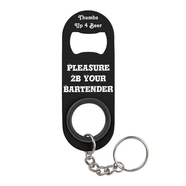 Bottled Opener Keychain Bottle Opener (Back)