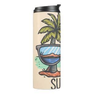 Bottled sunshine thermal tumbler