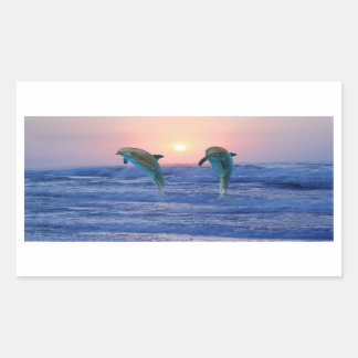 Bottlenose Dolphin at Sunrise Sticker