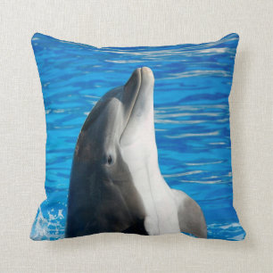 Bottlenose Dolphin Throw Pillow