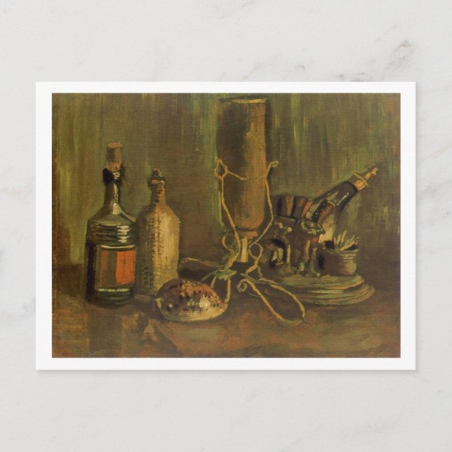 Bottles and Cowrie Shell, Vincent van Gogh Postcard (Front)