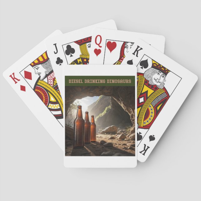 Bottles Beside A Cave Playing Cards (Back)