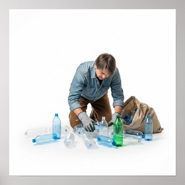 Bottles for Recycling Design Poster (Front)