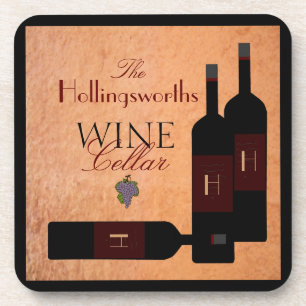 Bottles of Wine -Personalized Coaster
