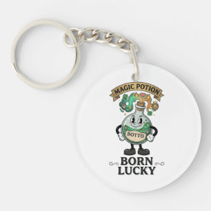 Botto Born Lucky Magic Potion Retro Cartoon Mascot Keychain