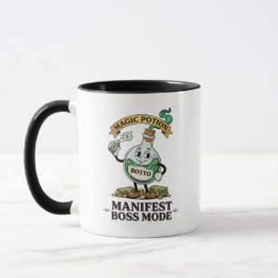 Botto Manifest Boss Mode Retro 1930s Cartoon Potio Mug