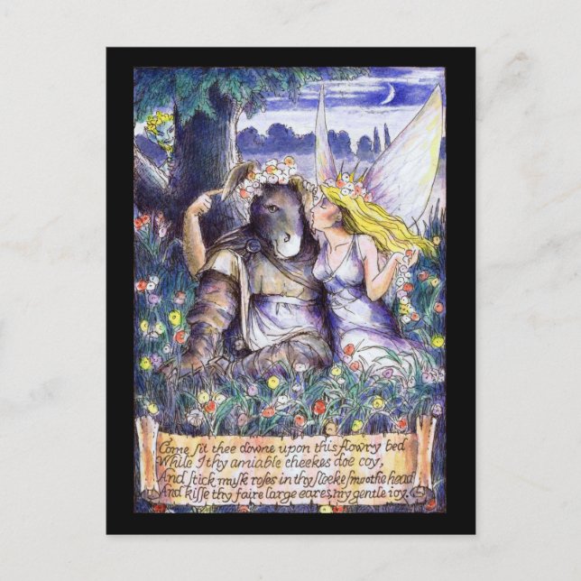 Bottom and Titania Postcard (Front)