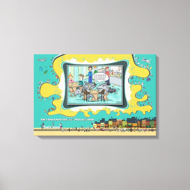 Bottom Feeders | Graduation 24x16 Canvas Print (Front)