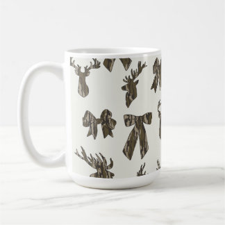 Bottom Lands Camo Coquette Bow for Women Deer Hunt Coffee Mug
