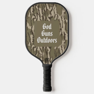 Bottom Lands Camo God, Guns & Outdoors Pickleball Paddle