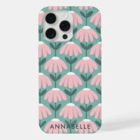 Bottom Monogram Name Pink Green Vintage Floral